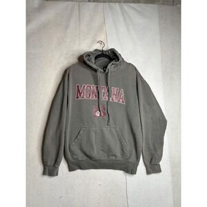 TSI Sportswear University of Montana Grizzlies Hoodie Gray Distressed Mens L